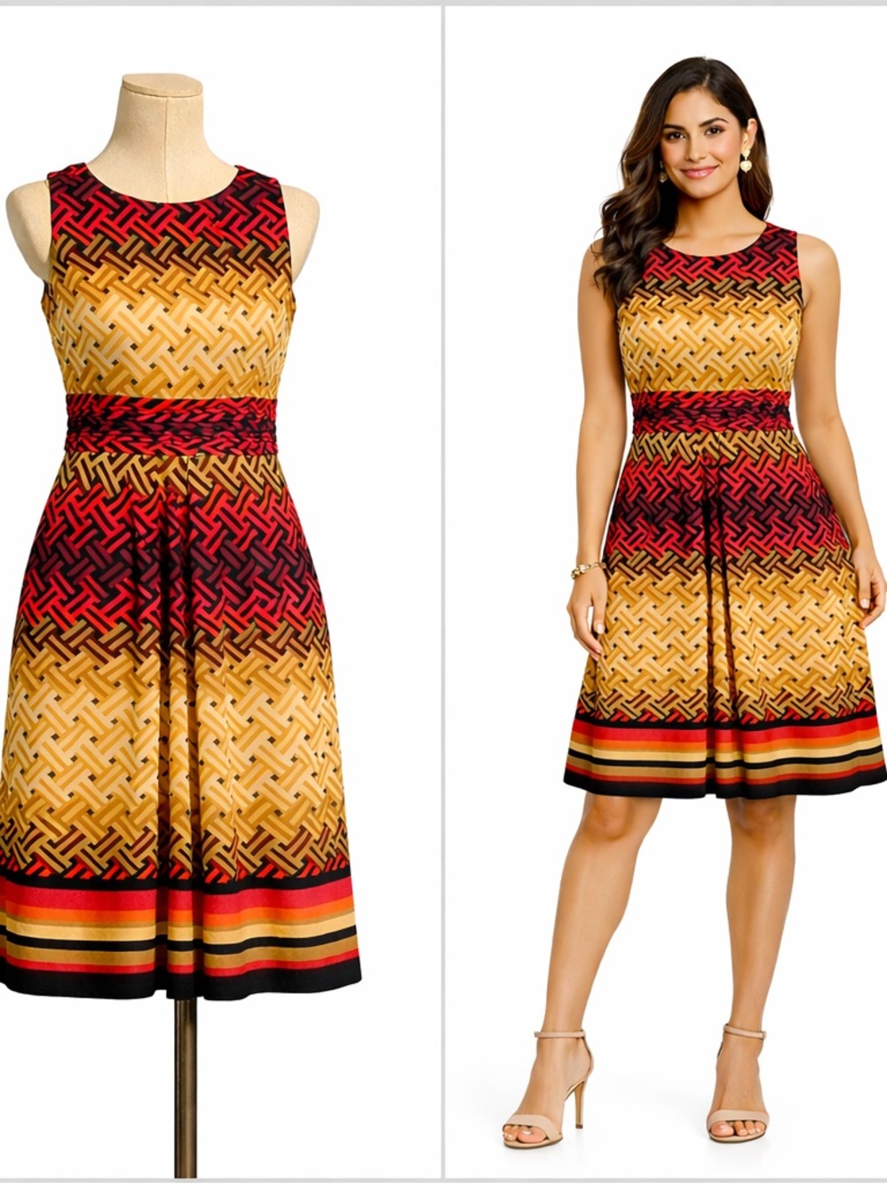 ✂️  3/$25! Eliza J Empire Waist Midi Dress Size 6